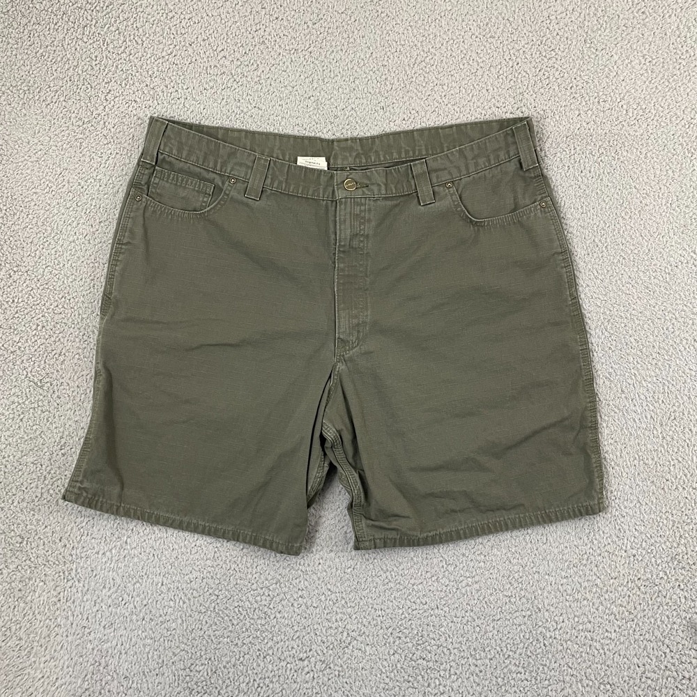 Carhartt Shorts Men 42 Green Ripstop Original Fit Workwear Utility